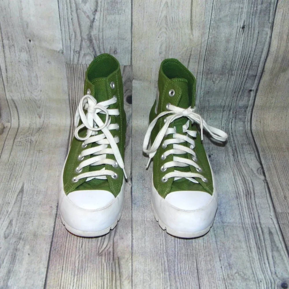 CONVERSE Chuck Taylor All Star Lugged High Cypress Green Sneakers Womens Size 9 - Picture 4 of 8